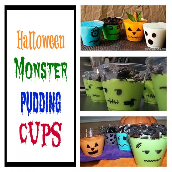 Halloween Pudding Cups