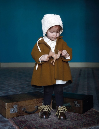 Girl in Brown Coat