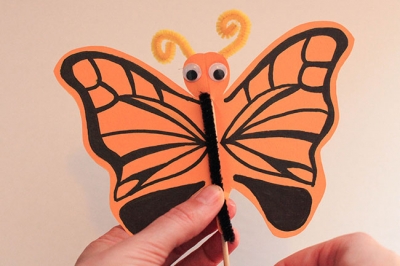 Kids Activities Butterfly Puppet