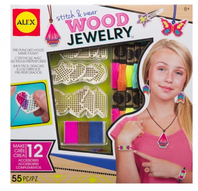 Alex Toys Stitch & Wear Wood Jewelry