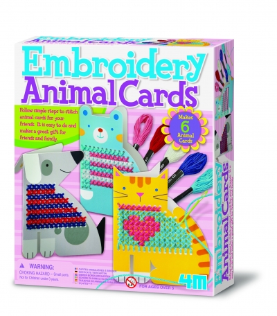 EMBROIDERY ANIMAL CARDS