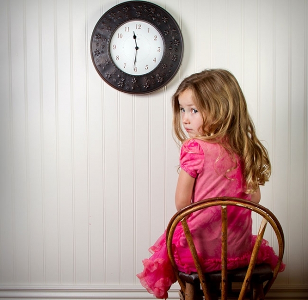 child in time out chair