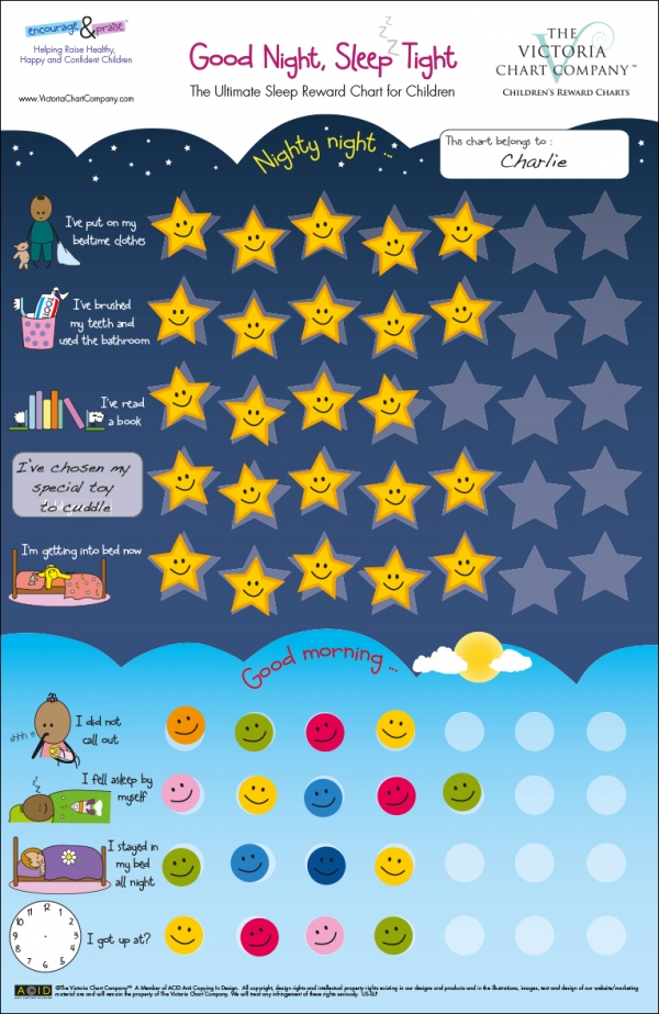 Good Night Sleep Tight Reward Chart