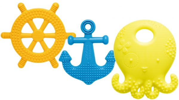 Suri the Octopus & Friends Teething Toys - Lemon Set