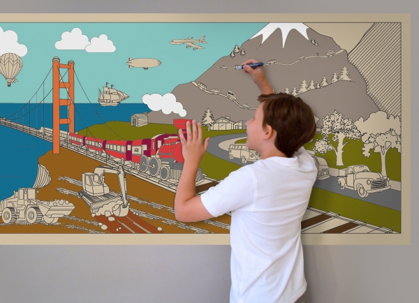 On The Go - GIANT Coloring Murals