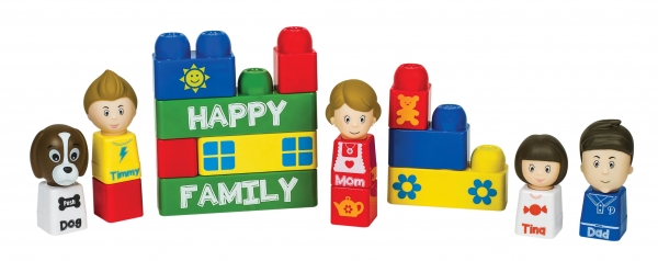 Tutor Blocks - Happy Family 16 pcs