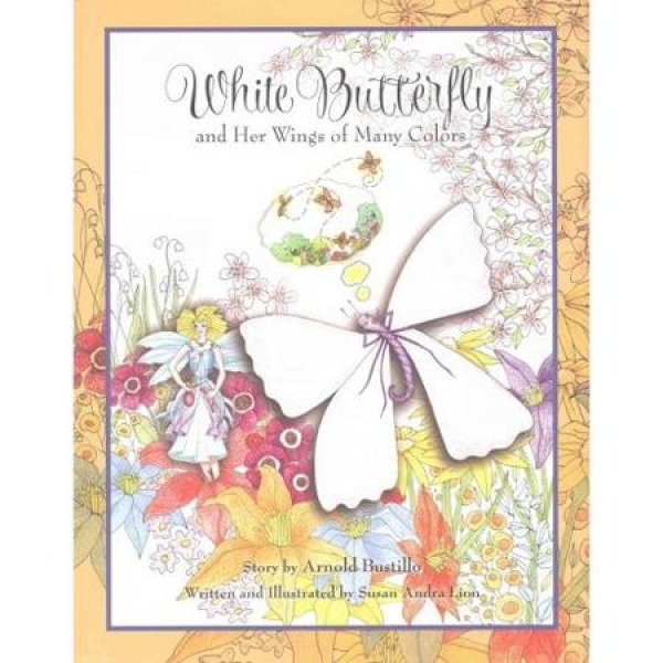White Butterfly and Her Wings of Many Colors