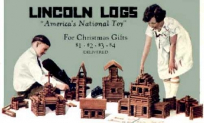 VIntage Lincoln Logs Ad