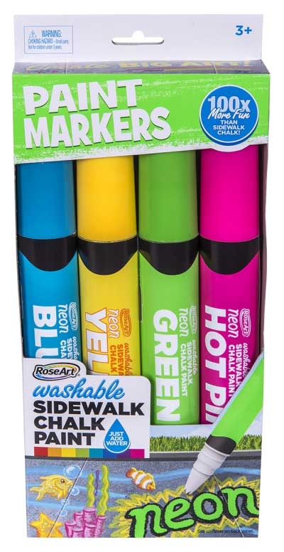 Jumbo Neon Washable Sidewalk Chalk Paint