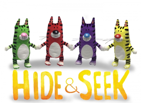 Hide & Seek Interactive Plush cat/w/Book
