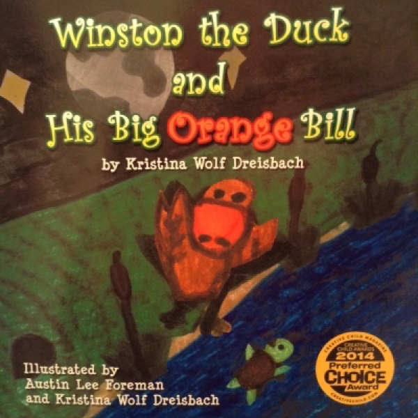 Winston the duck and his big orange bill