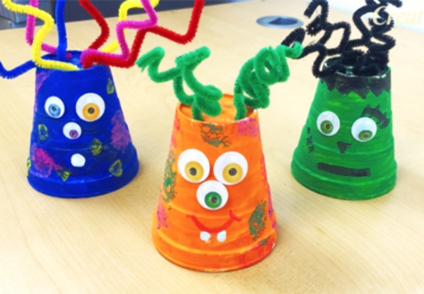 Paper Cup Monster Craft for Preschoolers: Fun and Easy Halloween Craft