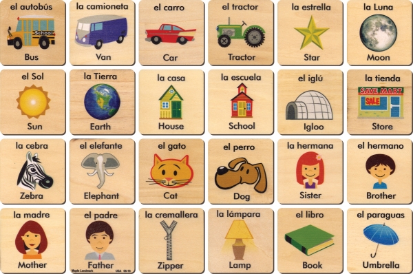 Teach 'n' Play Tiles - Spanish/English