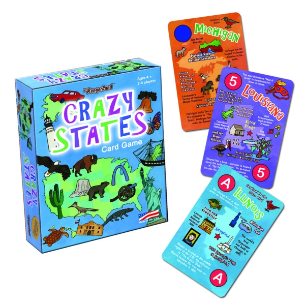 Jr. RangerLand Crazy States Card Game