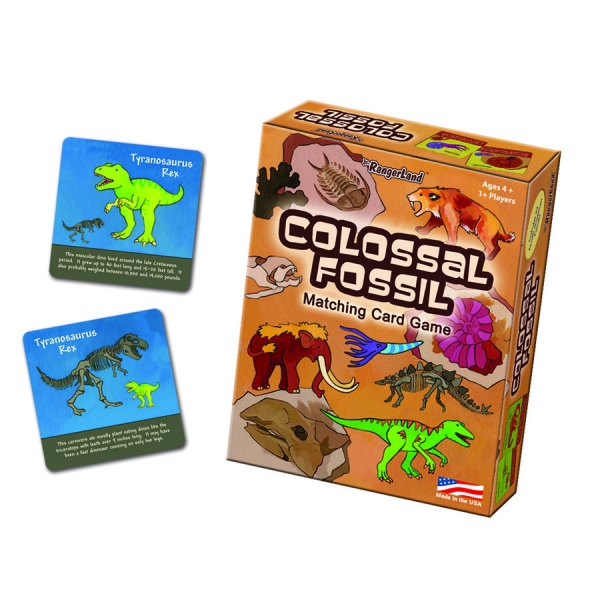 Jr. RangerLand Colossal Fossil Matching Card Game