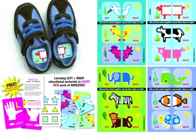 Shoezooz Educational Shoe Stickers for Kids