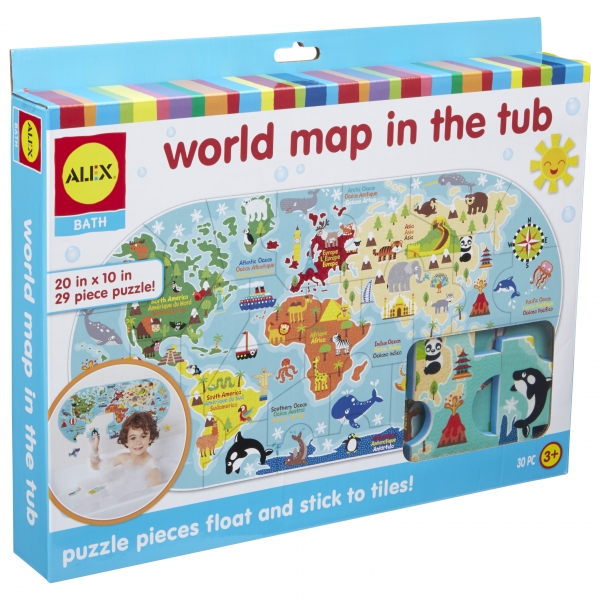 ALEX Toys Bath World Map in the Tub