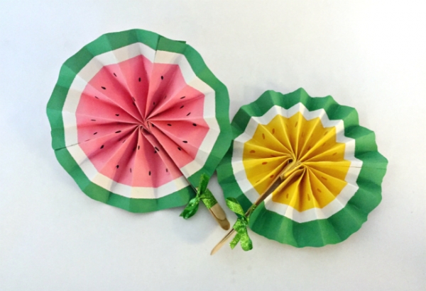 Simple DIY Fruit Fans | Creative Child