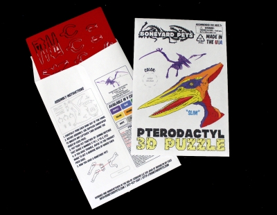 Miniature 3D Puzzle - Pterodactyl (by Boneyard Pets)