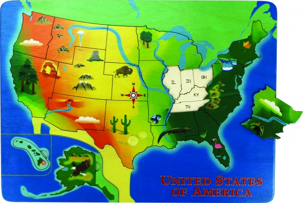 Lift and Learn USA Puzzle