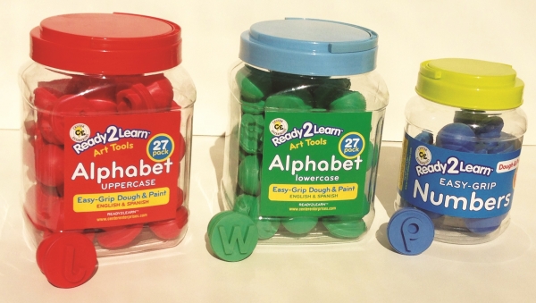 Ready2Learn KIT-UC/LC Eng/Span Dough & Paint Alphabets & Numbers