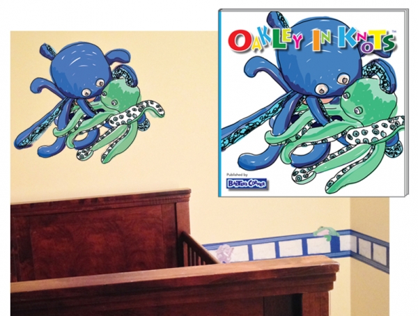 "Oakley in Knots" Hard Cover book & Removable Wall Decal