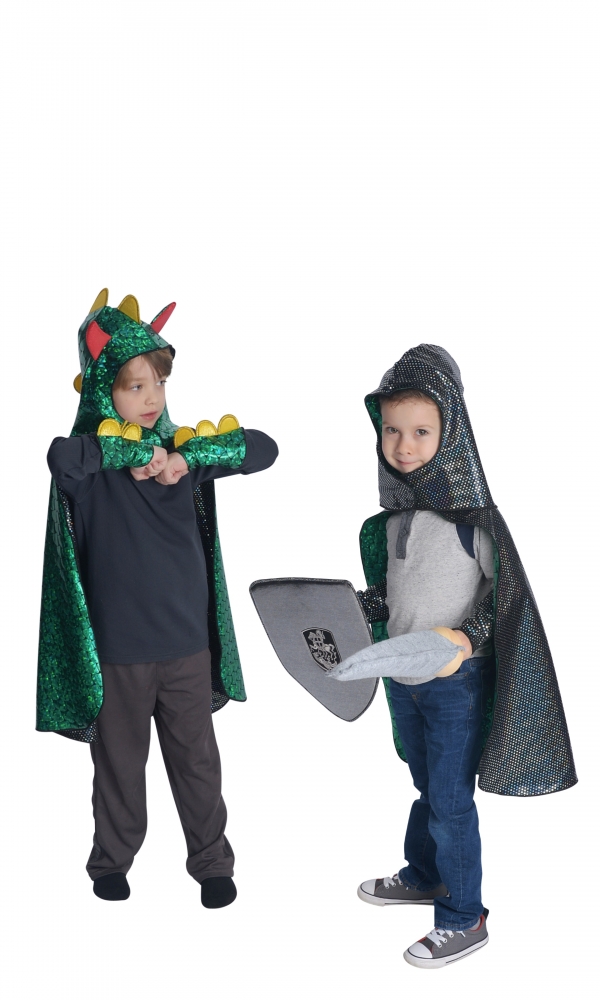 Dragon & Knight Reversible Cape Set