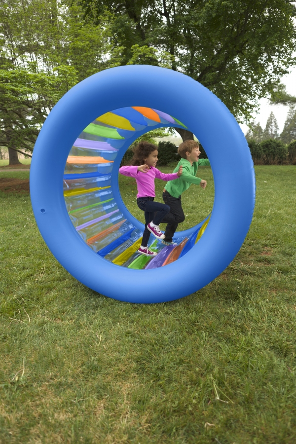 Roll With It Giant Inflatable Colorful Wheel