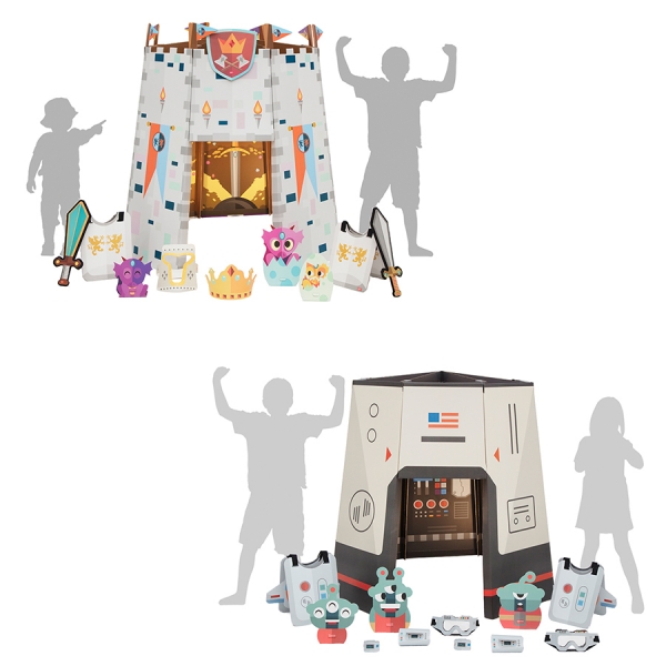 Sharingland Space Odyssey and Epic Castle Playhouse Kits