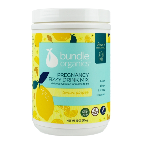 Bundle Organics 16 oz. Lemon Ginger Pregnancy Fizzy Drink Mix