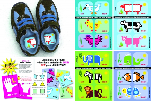 Shoezooz Educational Shoe Stickers