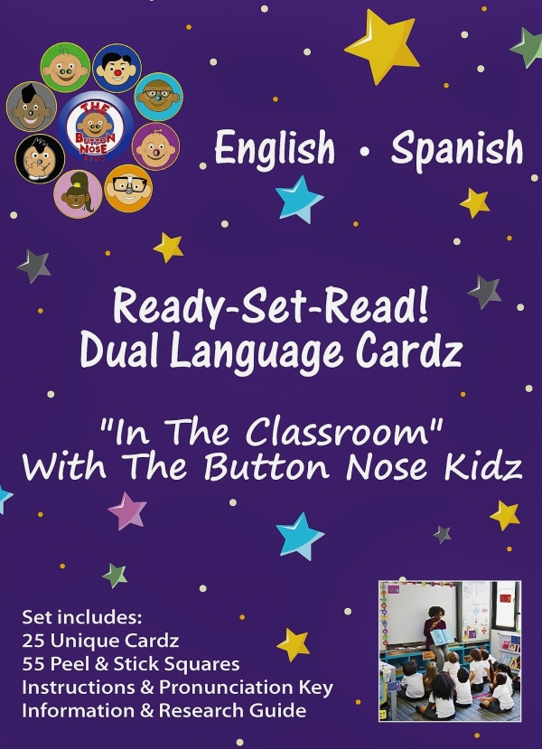 In The Classroom Button Nose Kidz Ready-Set-Read! Dual Language Cardz