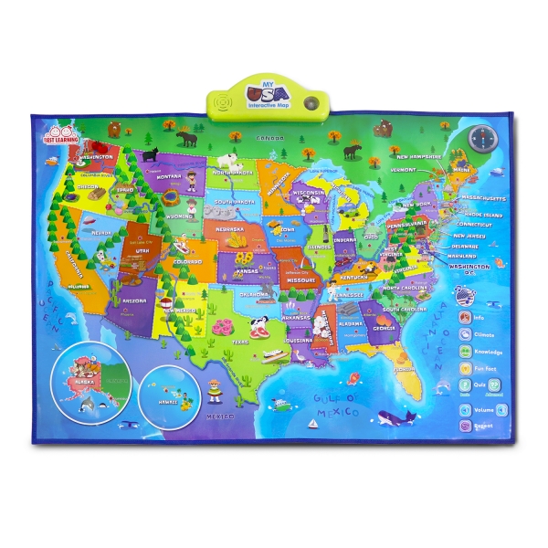 BEST LEARNING i-Poster My USA Interactive Map