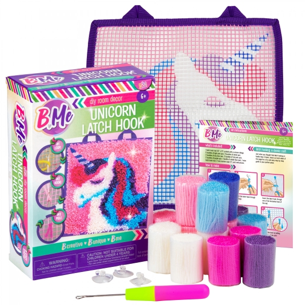 B Me Ultimate Unicorn Latch Hook Kit for Kids