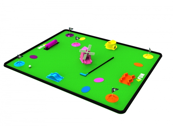 Deluxe Cosmic Glow in the Dark Mini Golf,