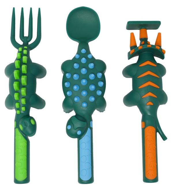 Set of 3 Dino Utensils
