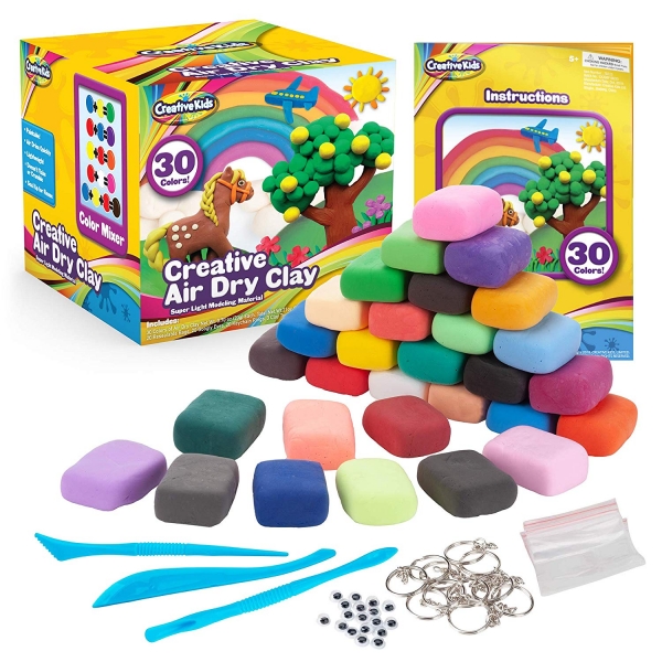 Creative Kids Air Dry Clay Modeling Crafts Kit 