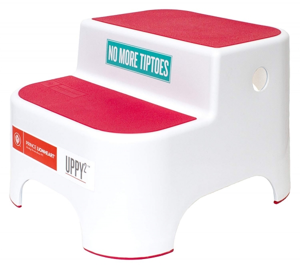 Prince Lionheart UPPY2 Steps Stool (Flashbulb Fuchsia and Berry Blue)