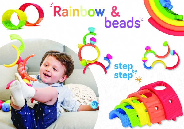 LALABOOM rainbow & beads