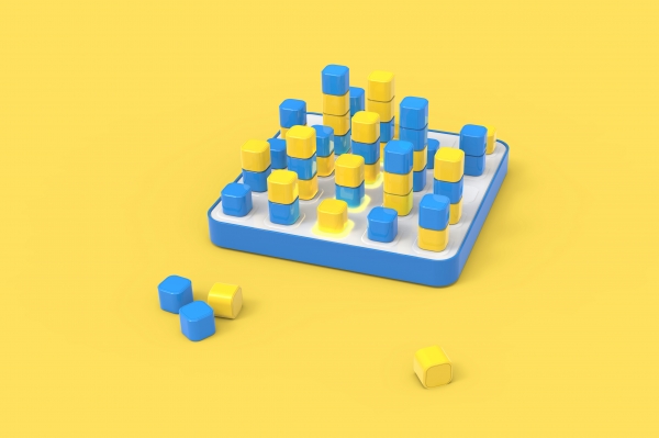 Smart Four - The Intelligent Board for 3-Dimensional Connect Four 