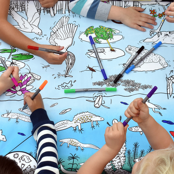 Pond life tablecloth by eatsleepdoodle