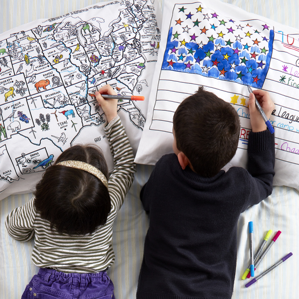 US map pillowcase by eatsleepdoodle