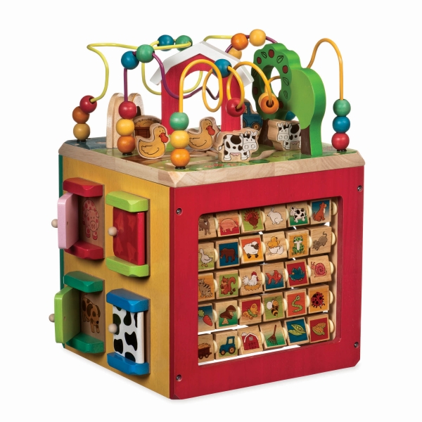Battat Wooden Activity Cube