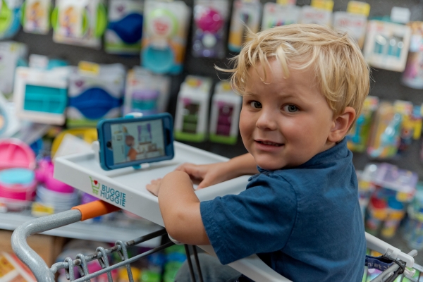 Buggie Huggie Shopping Cart Tray & Phone Holder