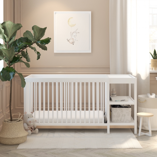 Baby Relax Calista Two Tone 3-in-1 Crib & Changer Combo