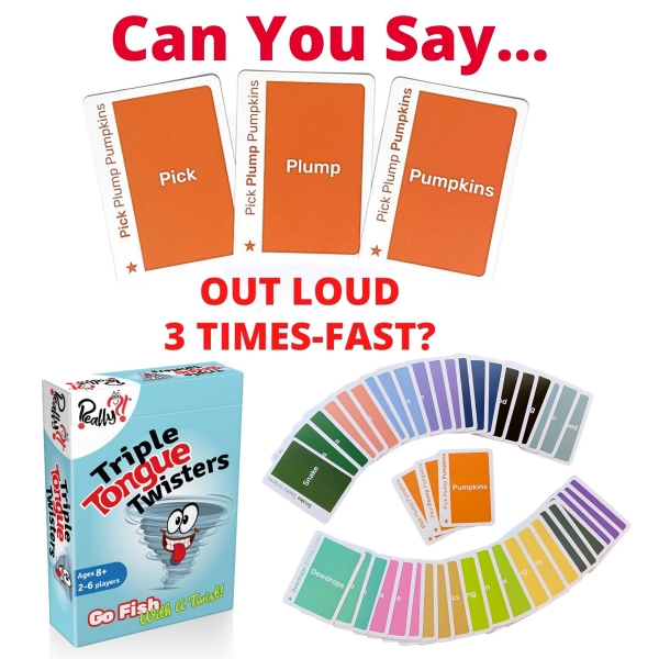 Triple Tongue Twisters Go Fish with a Twist