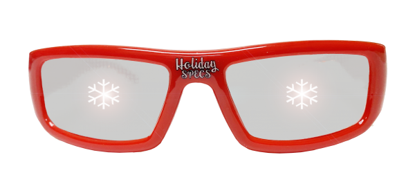 Holiday Specs Plastic 3D Christmas Glasses