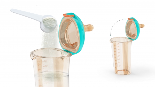 Flip Cap Baby Bottle