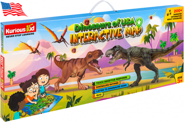Kurious Kid USA Interactive Dinosaur Map