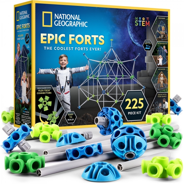 National Geographic Epic Fort Kit- 225 piece set